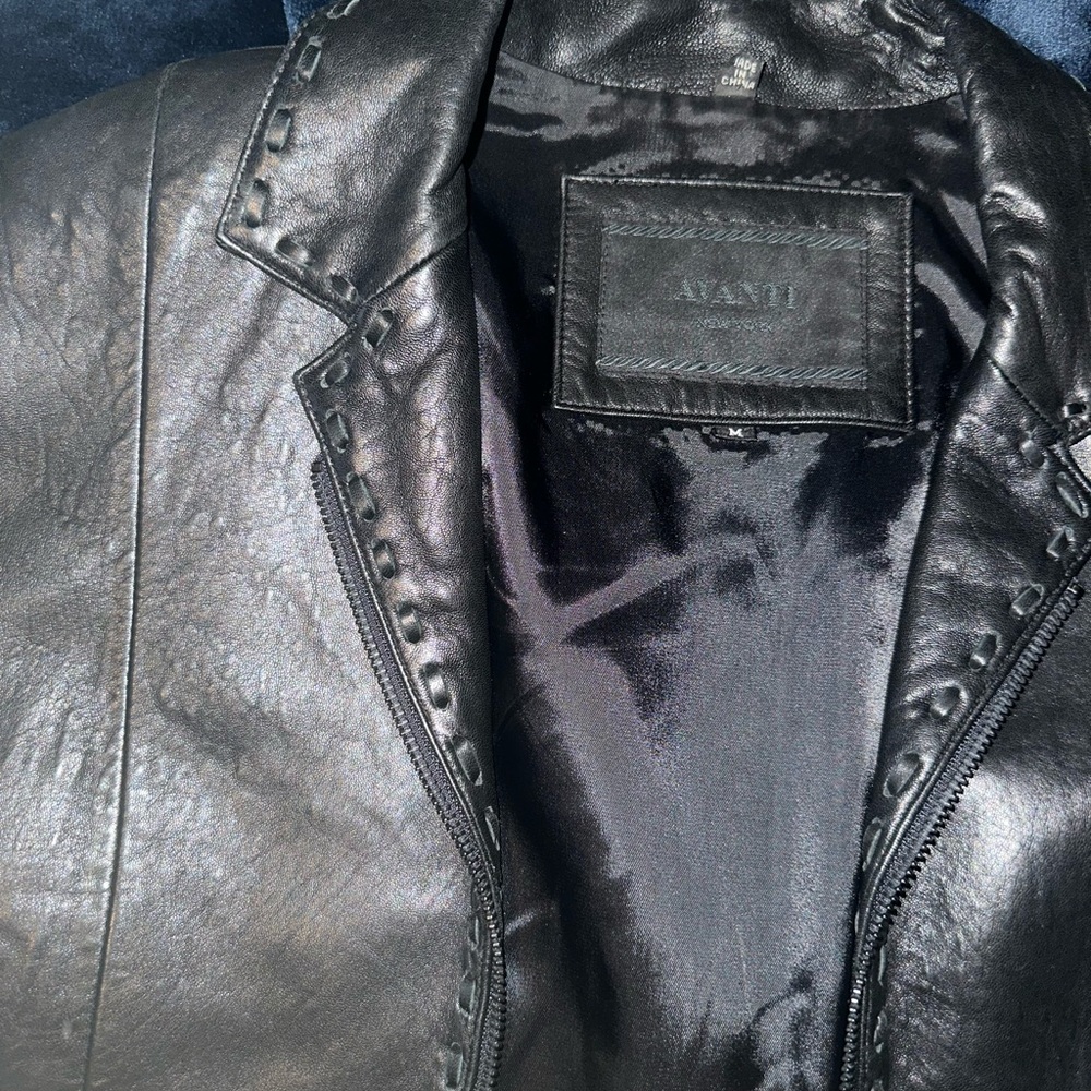 Black Leather Jacket, Perfect Condition - image 4